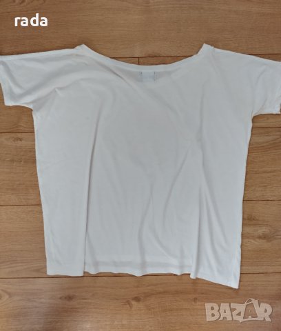 Бяла тениска GENE, снимка 2 - Тениски - 41660993