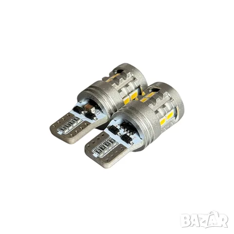 LED крушки T10 7 SMD 12V 2 броя, снимка 2 - Аксесоари и консумативи - 55864927