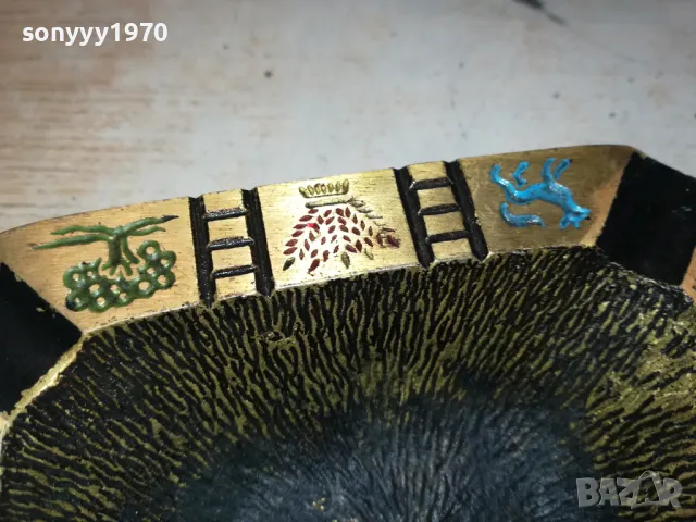 МЕД/МЕСИНГ-ПЕПЕЛНИК ОТ ФРАНЦИЯ 0301250741, снимка 8 - Антикварни и старинни предмети - 48526399