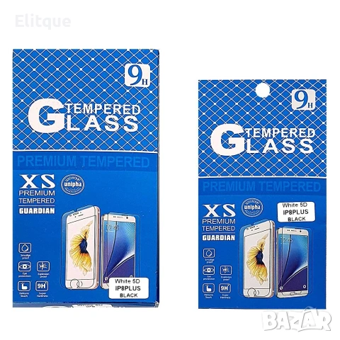10 бр. 5D стъклен протектор 8-PLUS-BLACK