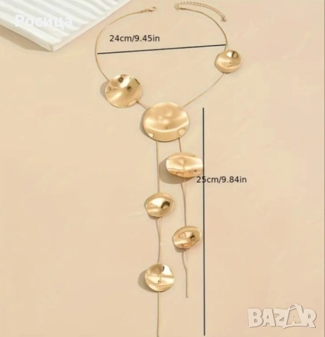 Дамско колие сребристо , снимка 2 - Колиета, медальони, синджири - 51468408