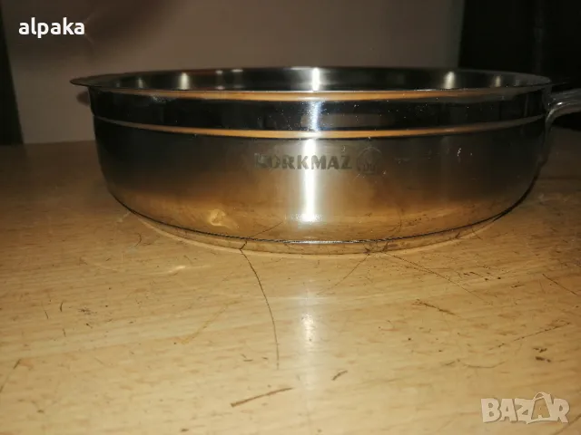 Прадавам марков индукционен турски тиган KORKMАZ, неръждаем, снимка 3 - Съдове за готвене - 49132716