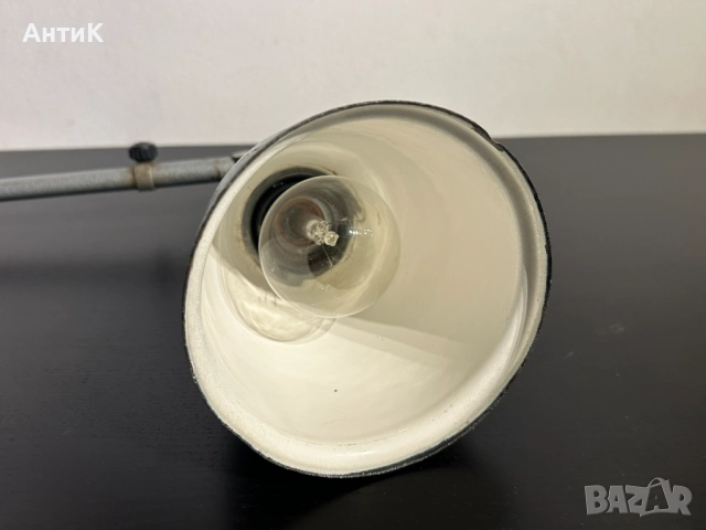 Соц Индустриална Сгъваема Лампа Винтидж, снимка 4 - Антикварни и старинни предмети - 52469882