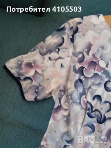 Лилава пролетна блузка , снимка 4 - Тениски - 48742991