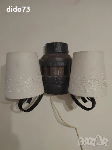 Двойна стенна лампа., снимка 2 - Други стоки за дома - 47423609