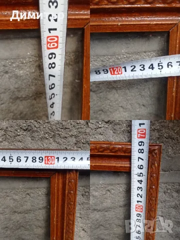 Стара голяма дървена рамка 134/69см, снимка 5 - Картини - 56073617