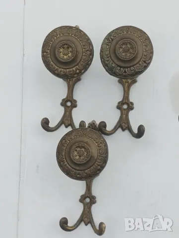 Стари,месингови закачалки. , снимка 4 - Закачалки - 48294338