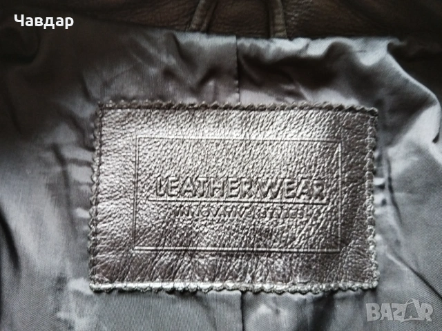 Мъжко кожено яке CANDA - размер XL/XXL, снимка 6 - Якета - 53488970