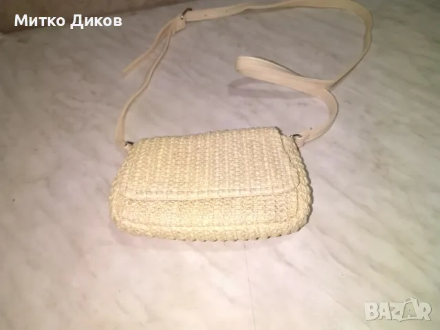 Маркова женска чанта Пиесус промазан плат нова 20х13см, снимка 2 - Чанти - 50024356