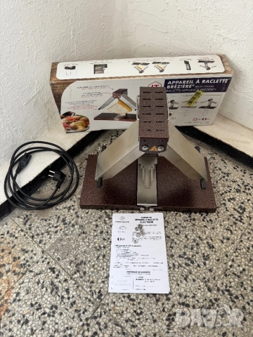 Традиционен Раклет за Сирене LOUIS TELLIER Brézière BREZ01, Регулируеми Нагреватели, Френско!, снимка 6 - Скари - 52734421