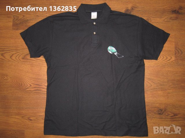 НОВА черна памучна поло тениска яка на бира КАМЕНИЦА / KAMENITZA размер XL, снимка 1 - Тениски - 41548174