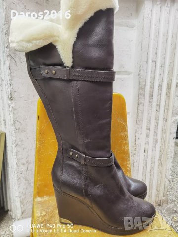 Страхотни дамски ботуши с платформа BATA/40 номер, снимка 2 - Дамски ботуши - 34310070