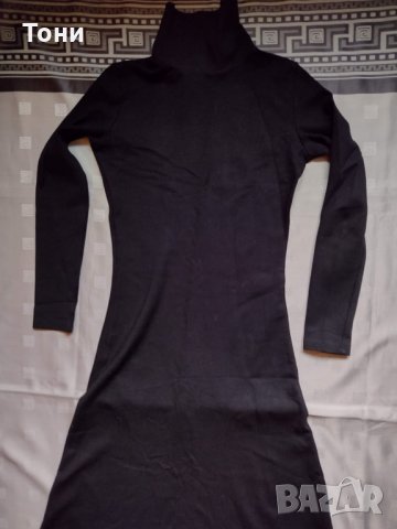 Черна дълга дамска рокля Iltokoni, снимка 4 - Рокли - 34438856