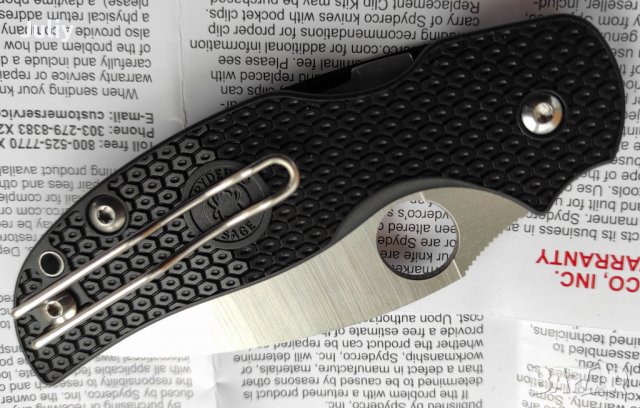 Сгъваем нож Spyderco C123 Sage 5, снимка 11 - Ножове - 39965584