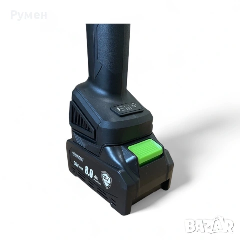 АКУМУЛАТОРЕН ЪГЛОШЛАЙФ 36V 8,0AH STAHLMAYER-Black, снимка 3 - Ъглошлайфи - 53107844