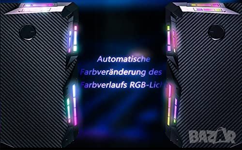 Геймърско бюро / Геймърска маса HLGD-14DESKLED, снимка 3 - Бюра - 41039827