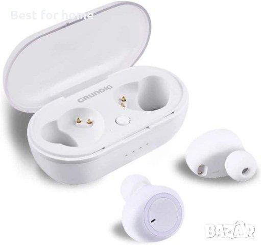 Безжичните слушалки Grunding тапи- БЕЛИ, снимка 2 - Bluetooth слушалки - 30304441