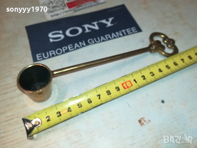 ГАСАЧ ЗА СВЕЩИ-МЕД МЕСИНГ 1007231939, снимка 7 - Антикварни и старинни предмети - 41509859