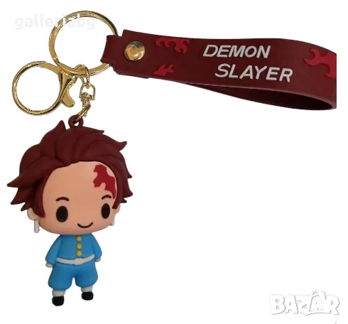 Anime Ключодържател: Гумена фигурка на Tanjiro Kamado от Demon Slayer - Манга