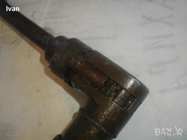 41см/захват ф13мм НЕМСКИ РЕВЕРСИВЕН МАТКАП РЪЧНА ДРЕЛКА БОРМАШИНА СТАРО КАЧЕСТВО ОТЛИЧНА, снимка 5 - Бормашини - 48397068