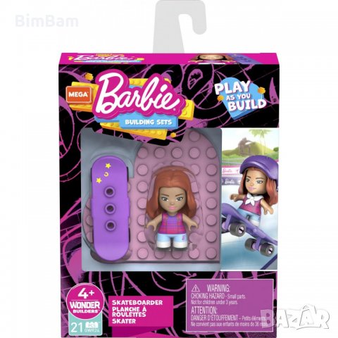 Конструктор Barbie - Скейтбордистка / Mattel