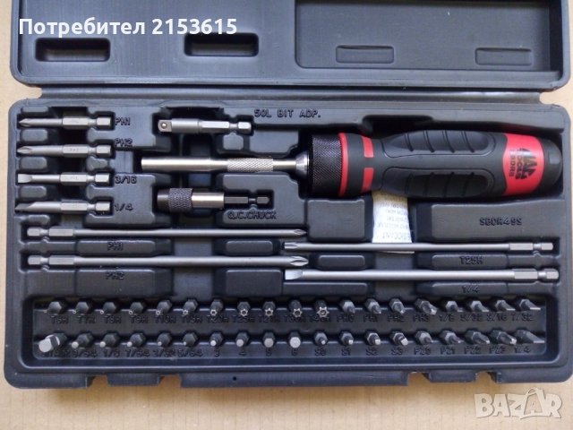 Mac Tools SBDR49S 49 части отвертка тресчотка с битове накрайници, снимка 3 - Отвертки - 42326040