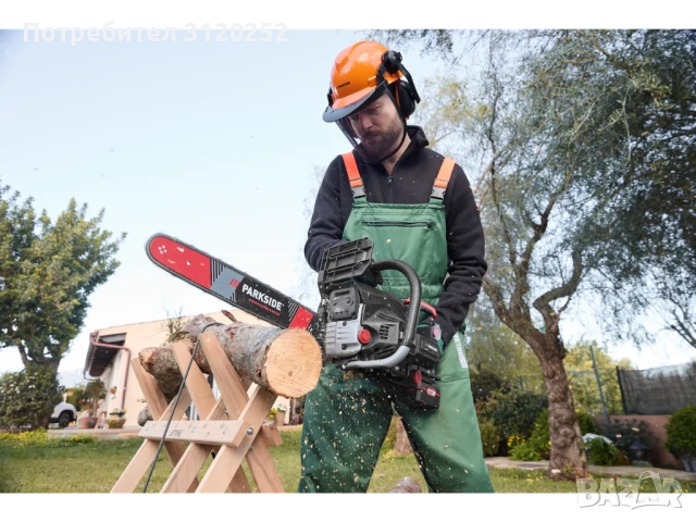 Бензинова Резачка с Ел Стартер Parkside Performance , снимка 11 - Градинска техника - 51919291