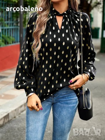 Темпераментна дамска риза на точки, 4цвята , снимка 11 - Ризи - 41408675