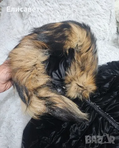 Дамско зимно дълго яке с естествен пух , снимка 10 - Якета - 43870854