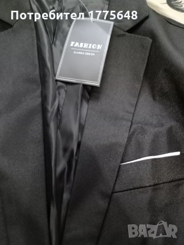 Мъжки официален костюм ЧИСТО НОВ, снимка 3 - Костюми - 34423818