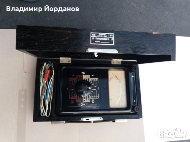 мултицет стрелкови немски Vielfachmebgerat VEB RFT от 1960 г., снимка 2 - Други инструменти - 44823651