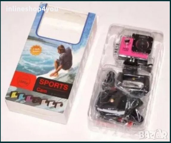 Екшън Камера 1080p 16 MP с аксесоари - Waterproof Action Camerа, снимка 5 - Камери - 34175872