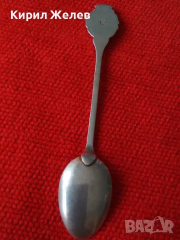 BACHARACH СТАРА НЕМСКА КОЛЕКЦИОНЕРСКА ЕМАЙЛИРАНА СРЕБЪРНА ЛЪЖИЧКА За КАФЕ СРЕБРО 800 REU ПРОБА 42991, снимка 17 - Колекции - 44375245