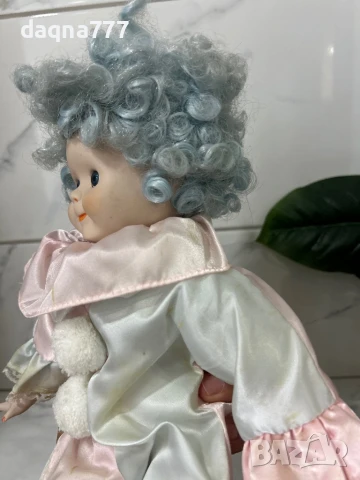 Порцеланова кукла клоун от 60-те години, снимка 9 - Колекции - 51034616