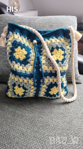 Дамски плетени чанти, ръчно изработени, модерна визия, снимка 12 - Чанти - 34899131