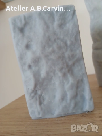 Ароматна свещ парче бял или сив камък с два фитила,малко бижу акцент за дома или офиса, снимка 5 - Декорация за дома - 53582663