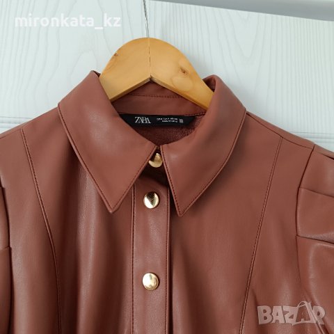 Кожена рокля на Zara с колан ! , снимка 5 - Рокли - 42492950