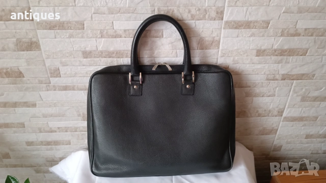 Мъжка чанта - Ermenegildo Zegna - естествена кожа - Made in Italy, снимка 4 - Чанти - 53267725