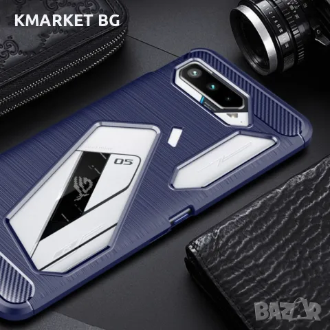 Asus ROG Phone 5 Удароустойчив Carbon Fiber Калъф и Протектор, снимка 15 - Калъфи, кейсове - 49024096