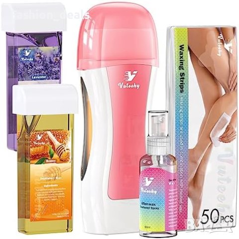 Нов комплект за кола маска епилация 50 восъчни ленти + 1 масло за жени