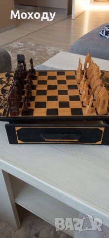 Шах - ръчно направен (дървен), снимка 7 - Други спортове - 41396898