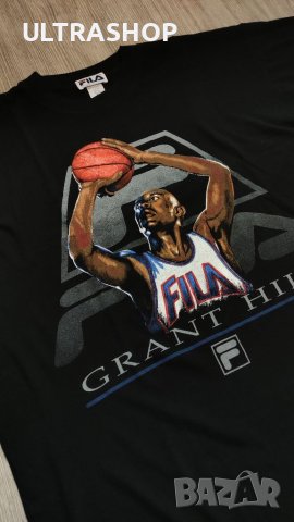 NBA XL Grant Hill Мъжка памучна тениска в отлично състояние, снимка 5 - Тениски - 40722084