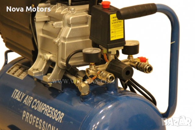 Nova Electric Italy Air Компресор За Въздух 25 Литра, снимка 5 - Компресори - 39223037