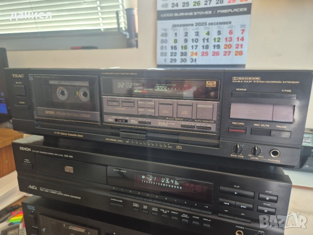 Триглав касетен дек Teac V770 с добър външен вид - за ремонт - ЗАЯВЕН, снимка 1