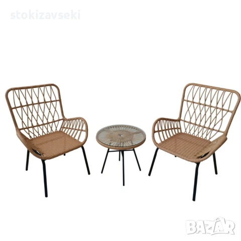 Градински комплект – маса с 2 стола, снимка 9 - Градински мебели, декорация  - 51221122