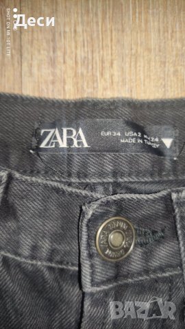 дънки с висока талия на Zara , снимка 5 - Дънки - 40542713