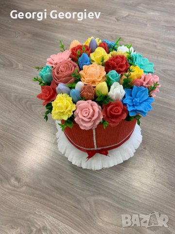 Цветя от глиц.сапун, снимка 15 - Изкуствени цветя - 37135788