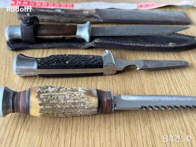 Лот нож сатър ножица пила, снимка 2 - Антикварни и старинни предмети - 52860181