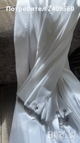 Плътна бяла завеса, снимка 2 - Пердета и завеси - 51836961