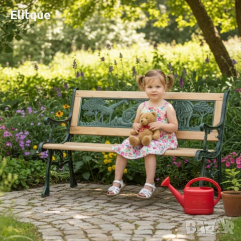Градинска пейка за деца 82x39x50 см - здрава, безопасна и стилна, снимка 5 - Други стоки за дома - 53563401